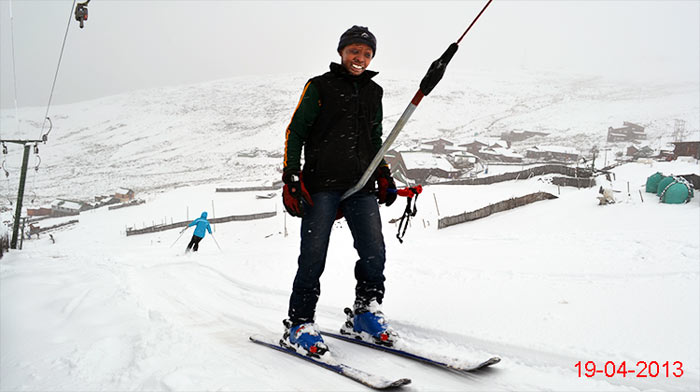 Massive snowfall at Tiffindell